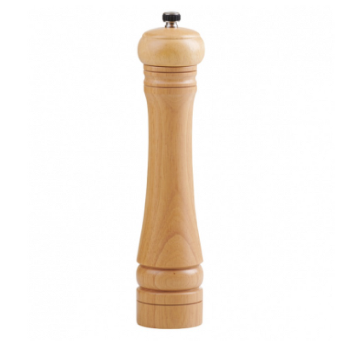 Trudeau 10" Capri Natural Wood Pepper Mill - 07120032