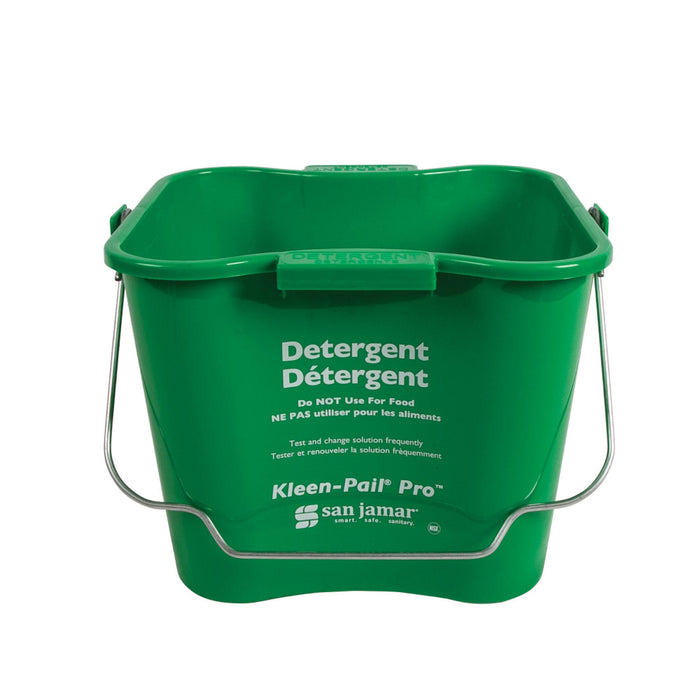 San Jamar KPP256GN Kleen-Pail Pro 8 Qt. Detergent Bucket - Green