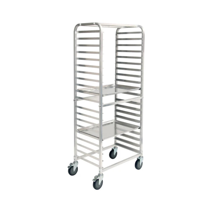 Winco ALRS-20BK 20 Tier Knocked Down Side-Load Sheet Pan Rack