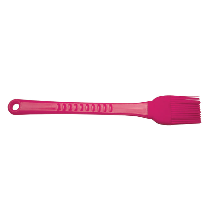 Fox Run 6071 9" Raspberry Silicone Bristle Pastry Brush