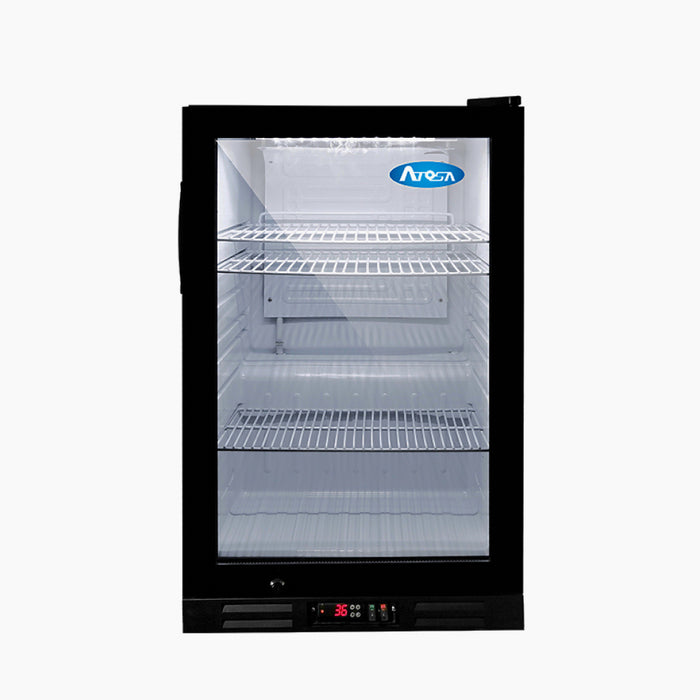 Atosa CTD-3T 17.25" Countertop Glass Door Refrigerated Merchandiser - 2.4 Cu.Ft