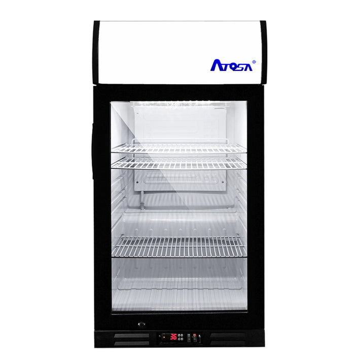 Atosa CTD-3ST 18" Countertop Glass Door Refrigerator Merchandiser - 2.4 Cu. Ft