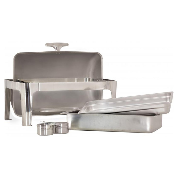 Nella 9.5 Qt. Restaurant Essential Roll Top Chafer - 41821