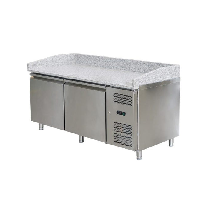 Nella 80" Granite Top Refrigerated Pizza Prep Table - 48621