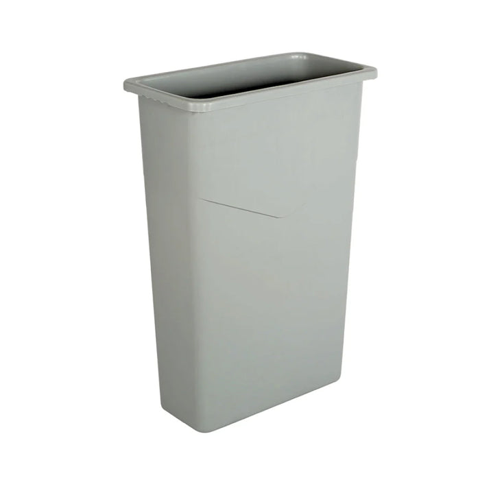 Globe 9510 23 Gallon Slim Trash Can - Grey