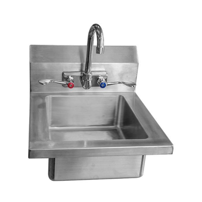 Atosa MRS-HS-14(W) 14" Hand Sink with Wrist Blade Handles - 10" x 12" x 5" Bowl