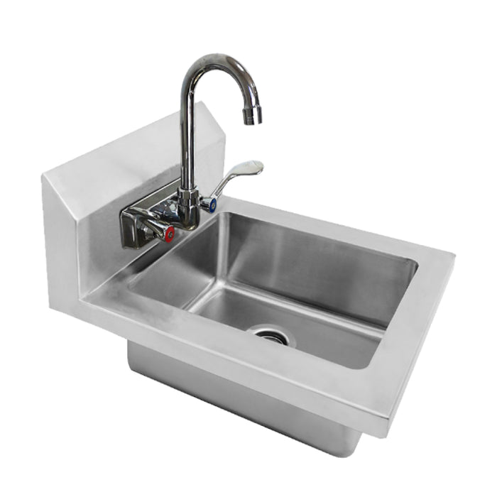 Atosa MRS-HS-14(W) 14" Hand Sink with Wrist Blade Handles - 10" x 12" x 5" Bowl