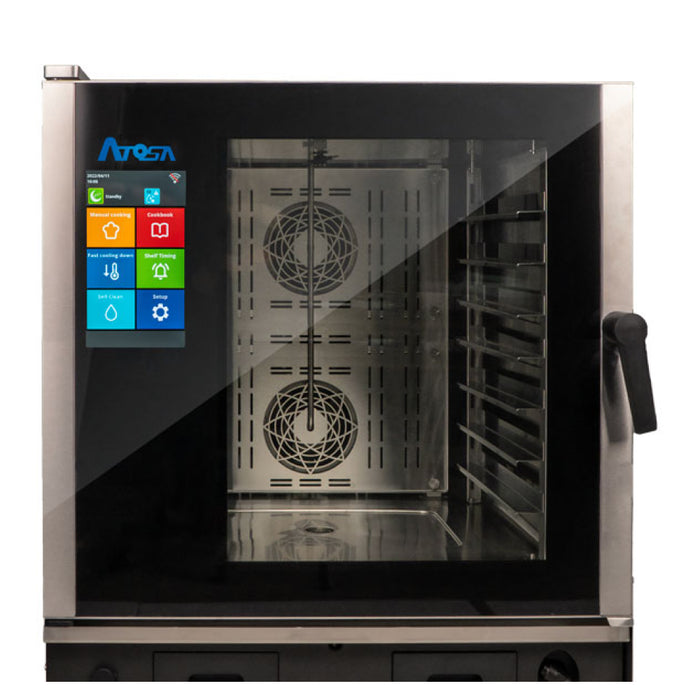 Atosa AEC-0711E 7 Pan Smart Touch Electric Combi Oven - 208/240 V