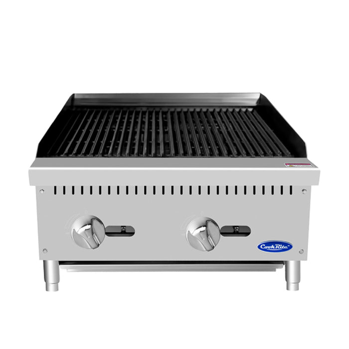 Atosa ATCB-24 24" Countertop Radiant Natural Gas Charbroiler - 70,000 BTU