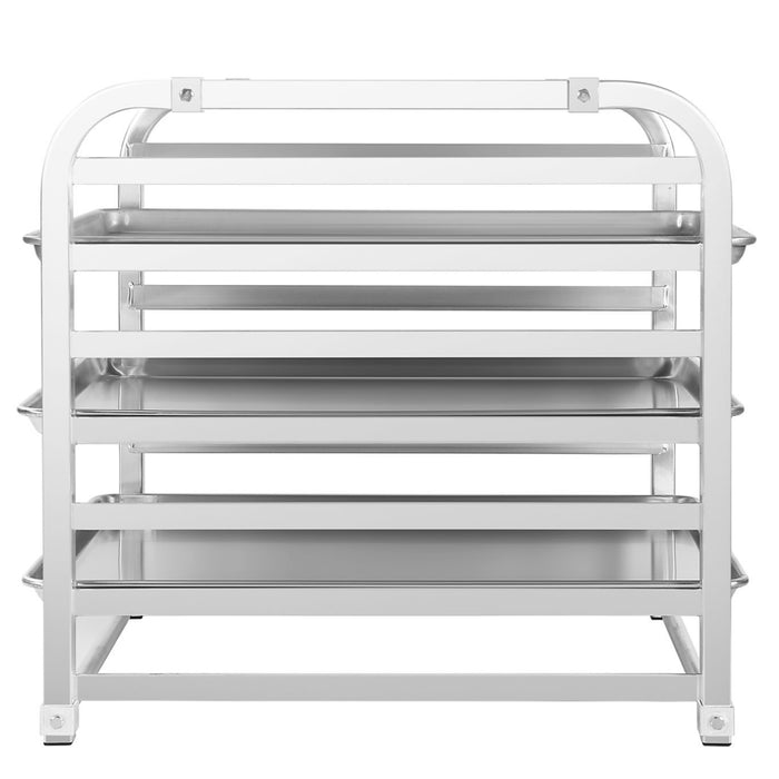 Atosa MPRA-7 7-Tier Sheet Aluminum Pan Rack / Bun Tray Rack with Curved Top