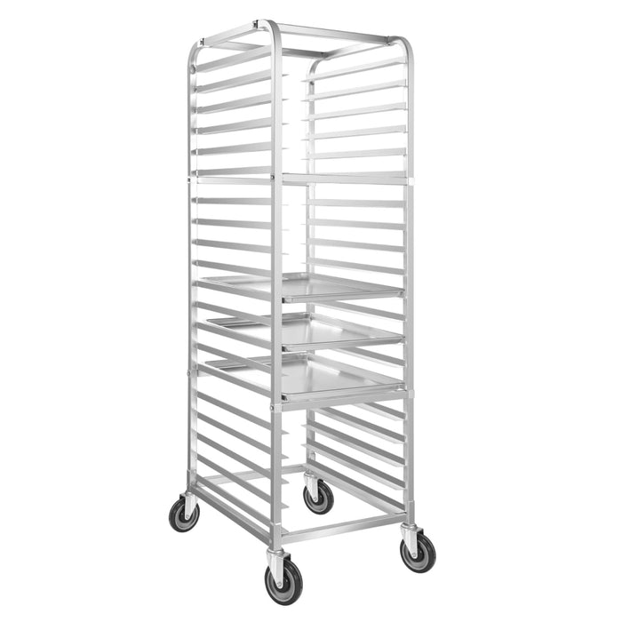 Atosa MPRA-20 20-Tier Sheet Aluminum Pan Rack / Bun Tray Rack with Casters