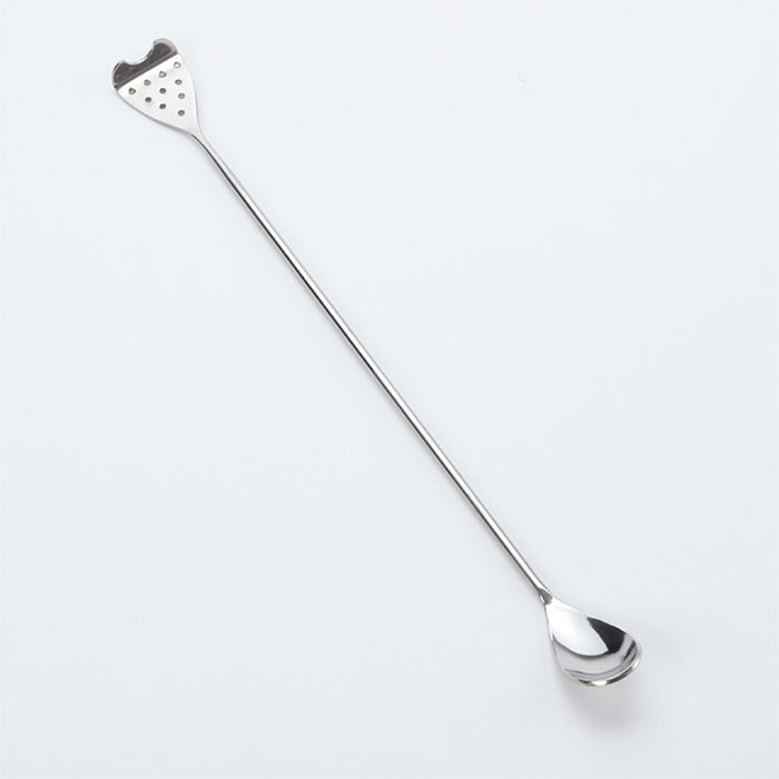 American Metalcraft BSST12 12" Stainless Steel Bar Spoon with Strainer