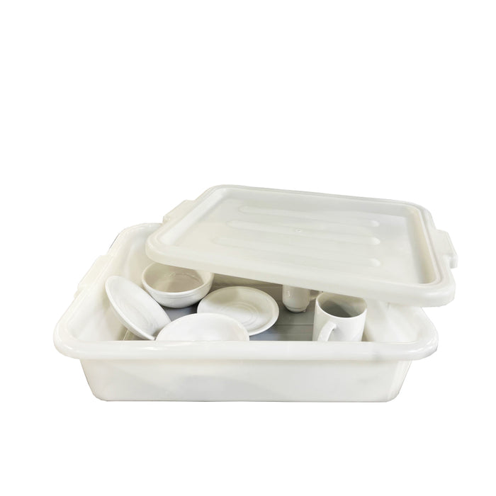 Vollrath 1521B Traex  21.75" x 16" High Density Polyethylene Bus Bin - 5" Deep