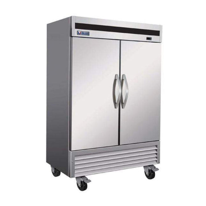 Ikon IB54F 54" Bottom Mount Solid 2-Door Reach-In Freezer