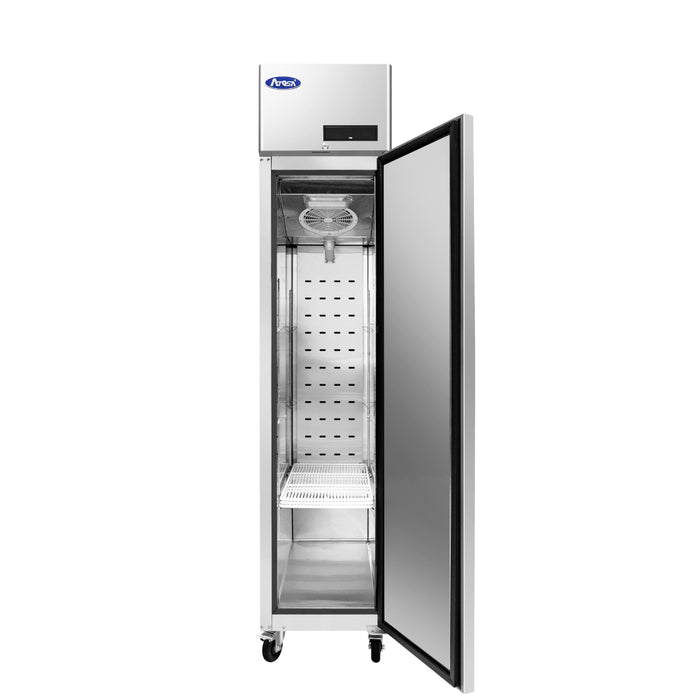 Atosa MBF15FSGR 17" Top Mount Solid Right Door Reach-In Freezer - 13 Cu.Ft.