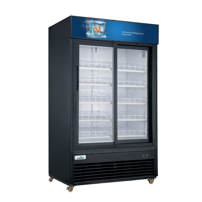 Glacier GM-40SD 47" Double Sliding Door Merchandiser Refrigerator