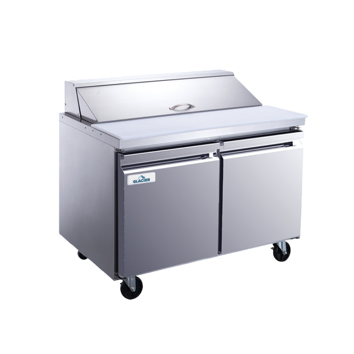 Glacier GST-48-12 48" 2-Door Salad/Sandwich Prep Table