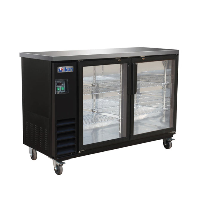 Ikon IBB61-2G-24 61" Glass 2-Door Back Bar Cooler