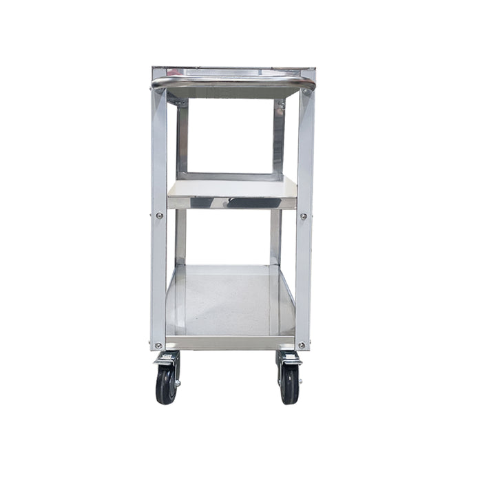 Nella 18" x 28" x 32" 3-Tier Stainless Steel Utility Cart - JC-CART-1524-KD