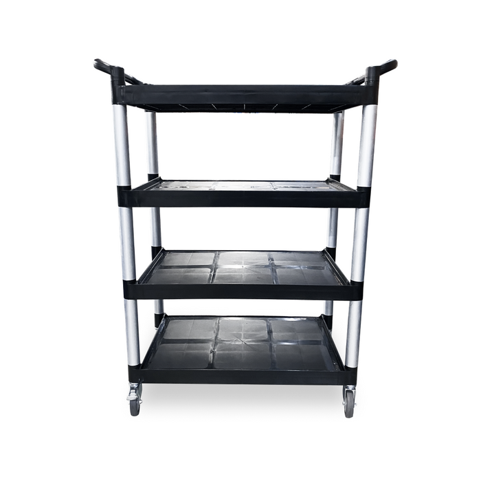 Nella 20" x 35" 4-Tier Black Utility Cart - JT4LCART