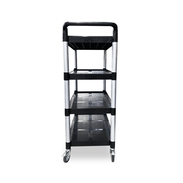 Nella 20" x 35" 4-Tier Black Utility Cart - JT4LCART