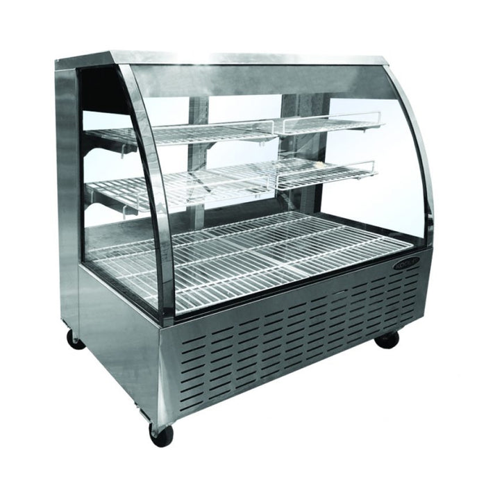 Kool-It KDG-48 48" Refrigerated Curved Glass Deli and Meat Display Case -  18 Cu. Ft.