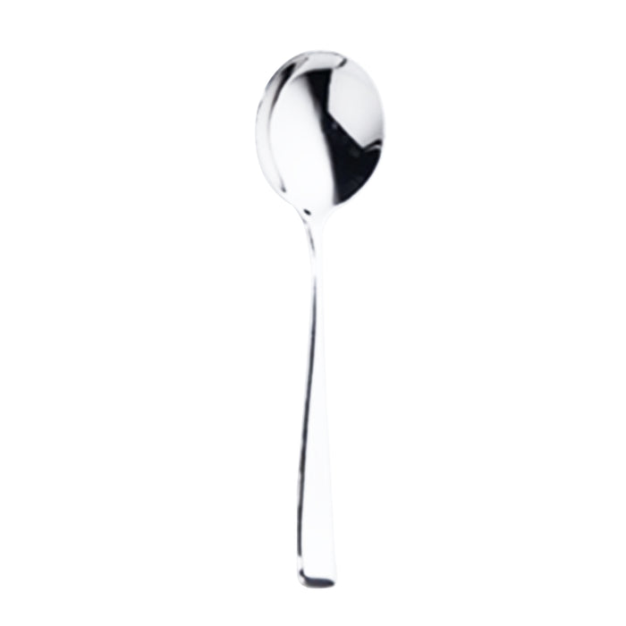 Corby Hall 6.25" Oslo Satin Bouillon Spoon - 12/Case - KM5203