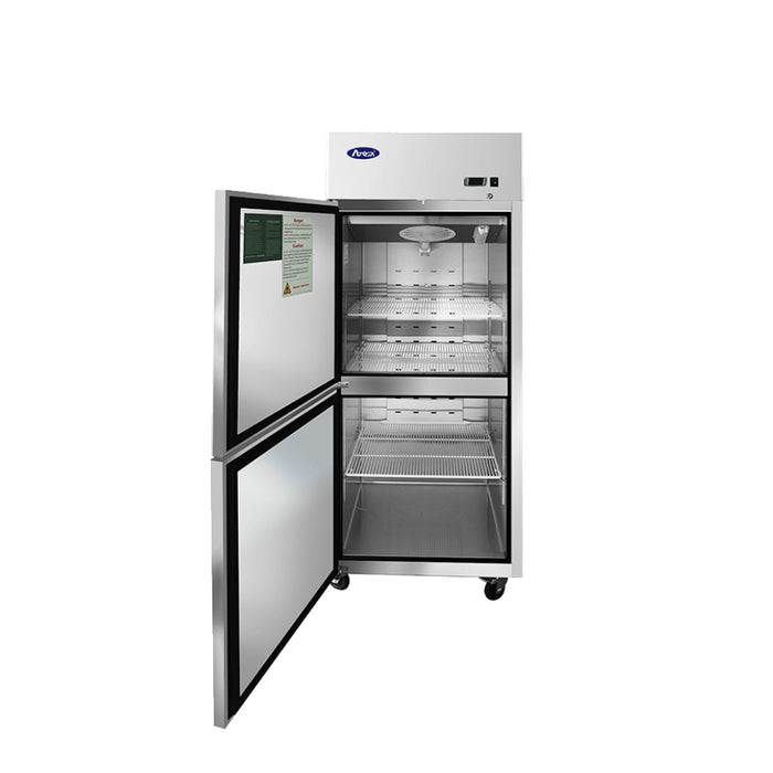 Atosa MBF8007GRL 28" Top Mount Left-hand Hinge 2-Door Reach-in Freezer- 21.4 Cu. Ft.