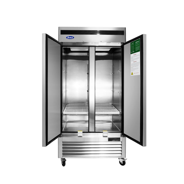 Atosa MBF8502 39.5" Bottom Mount Slim Solid 2-Door Reach-In Freezer - 28.5 Cu. Ft.