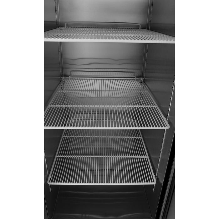 Atosa MBF8007GRL 28" Top Mount Left-hand Hinge 2-Door Reach-in Freezer- 21.4 Cu. Ft.