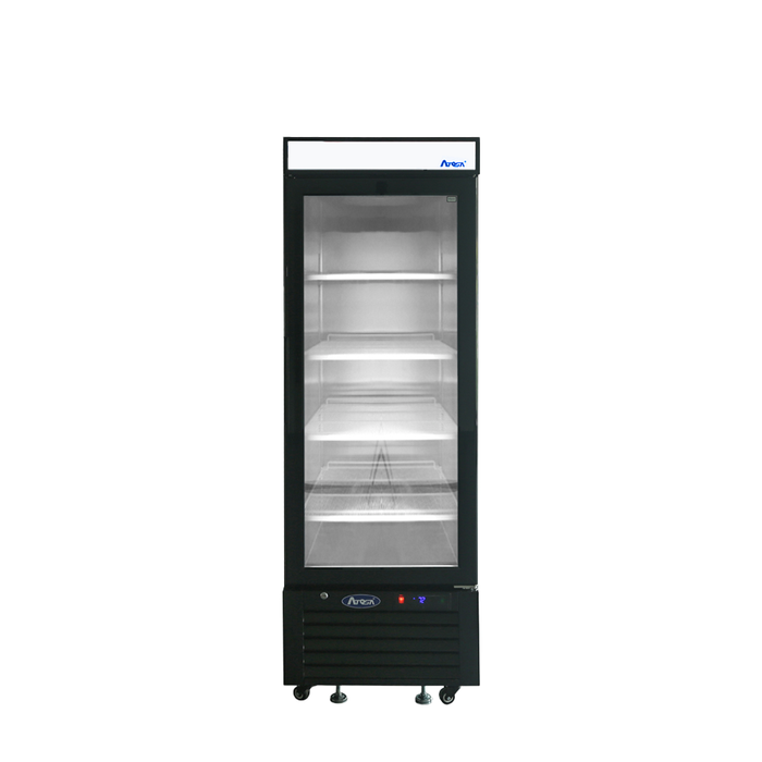 (USED) Atosa MCF8726 24" Bottom Mount Glass Door Refrigerated Merchandiser - 8.3 Cu. Ft.