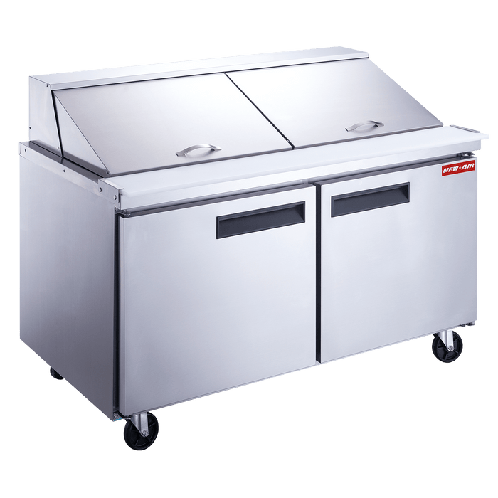 (USED) New Air NPT-060-MSA 60" 2-Door Mega Top Salad/Sandwich Prep Table