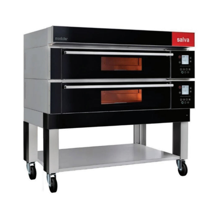 Salva NXM Modular 57.5" Electric 2-Deck Oven with Pizza Door - NXM-2004-P2-S530