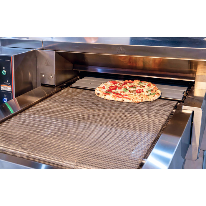 Trento 104.7" Pizzagroup Dragon High-Productivity Static Conveyor Pizza Oven with 24″ Wide Belt – 208 V, 28 kW