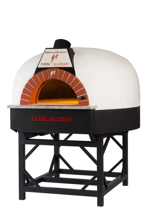 Trento Valoriani Customizable Igloo 120 White Wood & Gas Fired Pizza Oven - 48130