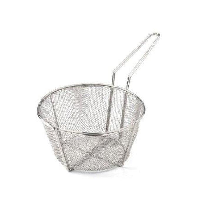 Nella 10.5"x 6" Round Wire Fry Basket 6 Mesh with 9″ Handle - 80382