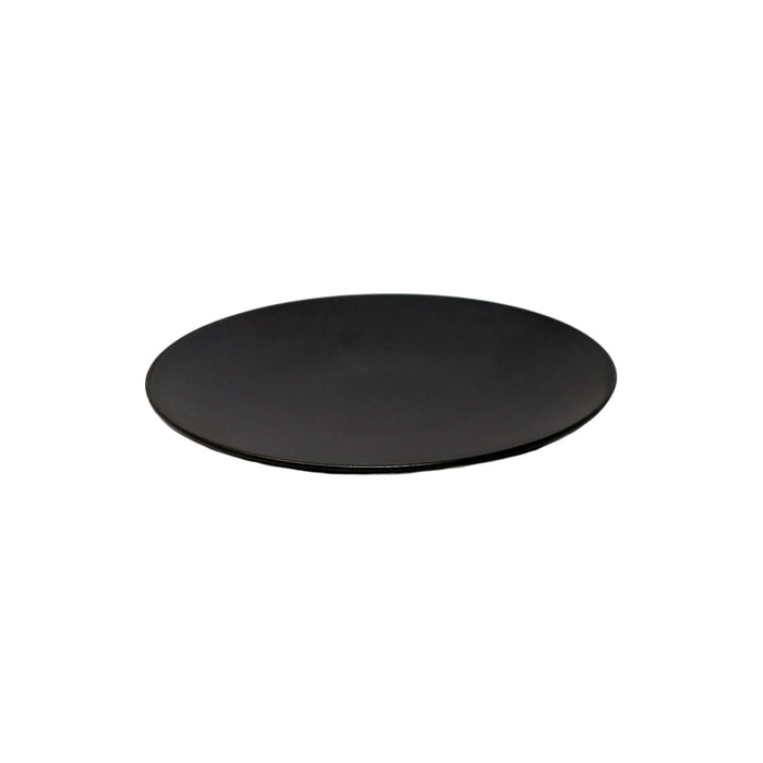 Nella 10.8" Matte Black Porcelain Plate - 24/Case - CP10110 BK