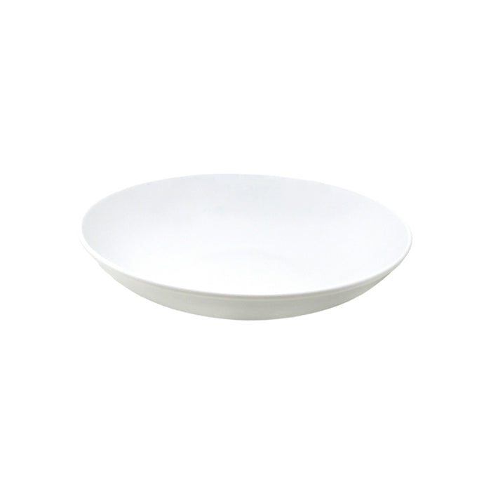 Nella 10.2" White Porcelain Couscous Plate - 24/Case - CP10126