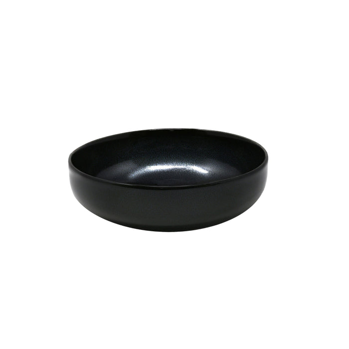 Nella 8.4" Deep Moon Black Porcelain Salad Bowl - 4/Case - ITB02 MOON