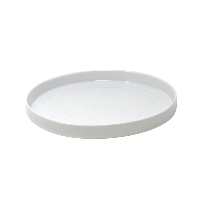 Nella 9.8" Round White Porcelain Silo Plate - 12/Case - SI-25