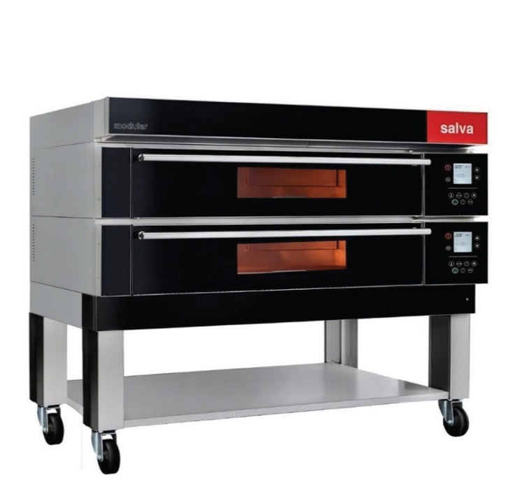 Salva NXE Modular 75" Electric 2-Deck Oven  with Pizza Door - NXE-2006-P2-S530