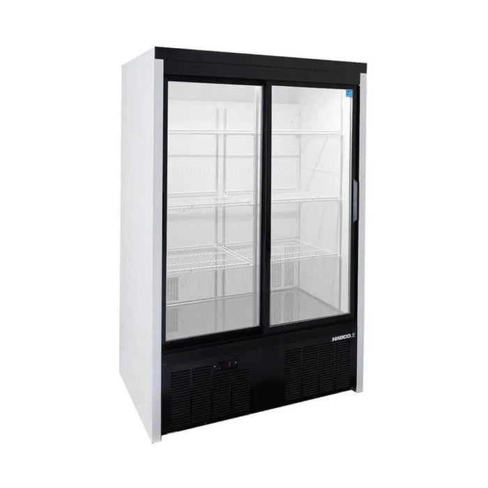 Habco SE40eHC 47.5" 6-Shelf 2 Sliding Door Display Refrigerator