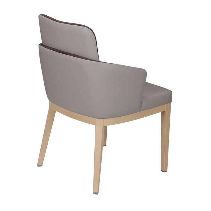 Nella Siba Brown/Grey Metal Chair