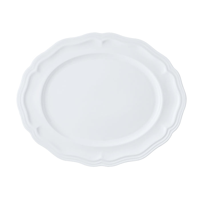 Steelite Adelina 13" x 10.5" Porcelain Rimmed Oval Platter - 12/Case - 6252FP817