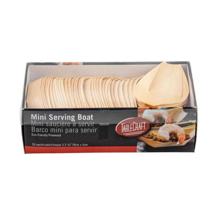 TableCraft BAMDB3 Mini Disposable Serving Boat - 50/Pack