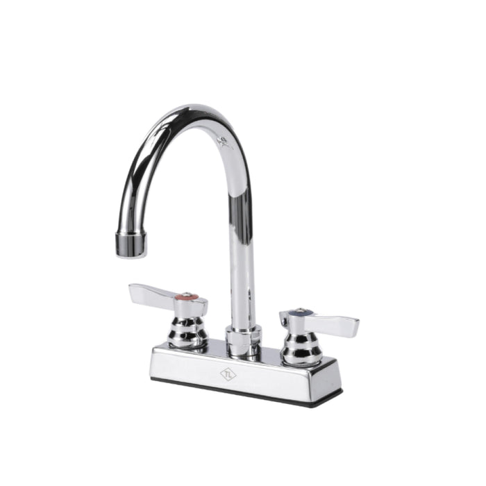 Top-Line TLL11-4102-SE1Z 4" Deck Mount Faucet with 6" Swivel Gooseneck Spout