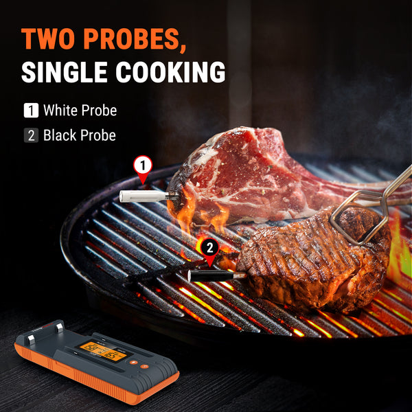 ThermoPro TempSpike TP962W Dual Probe Wireless Meat Thermometer with 500 ft. Remote Range