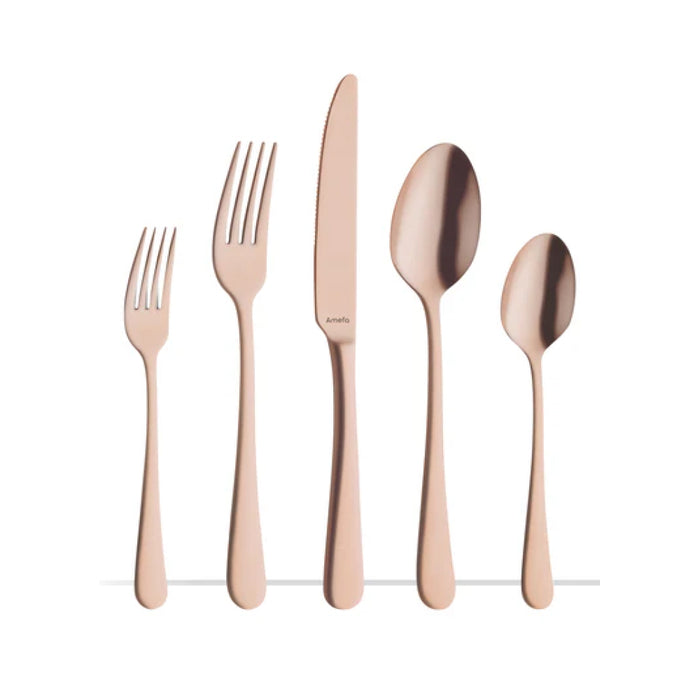 Tableware Cutlery 8" Amefa Austin Copper PVD Dinner Fork - 12/Case - 1410AEB000320