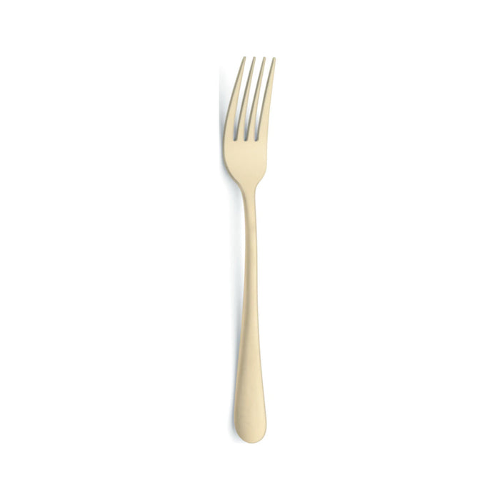 Tableware Cutlery 7.2" Amefa Austin Champagne PVD Dessert Fork - 12/Case - 1410AVB000375