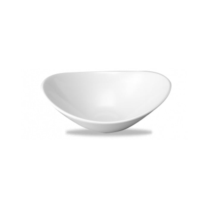 Churchill 17 Oz. Super Vitrified Orbit Oval Coupe Bowl - 12/Case - WH OB81